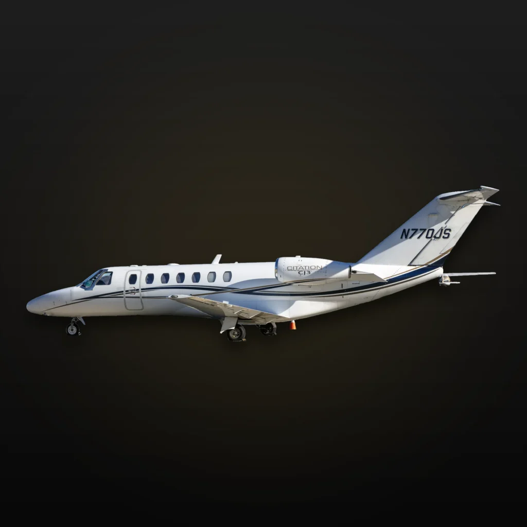 Cessna Citation CJ3 light jet, side profile
