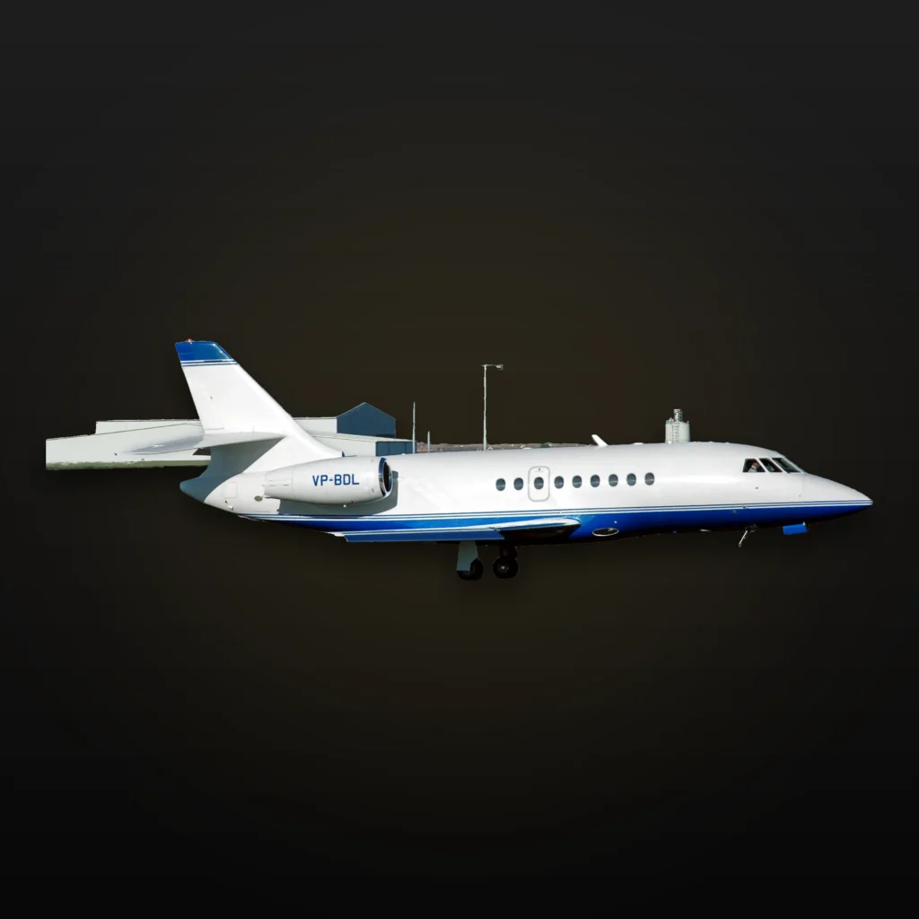 Falcon 2000LXS heavy jet, exterior