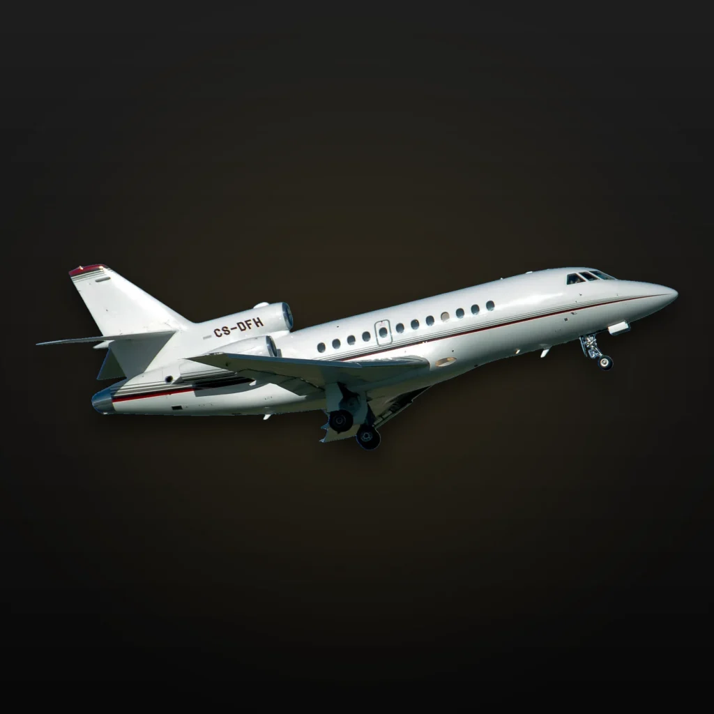 Falcon 900LX heavy jet, exterior