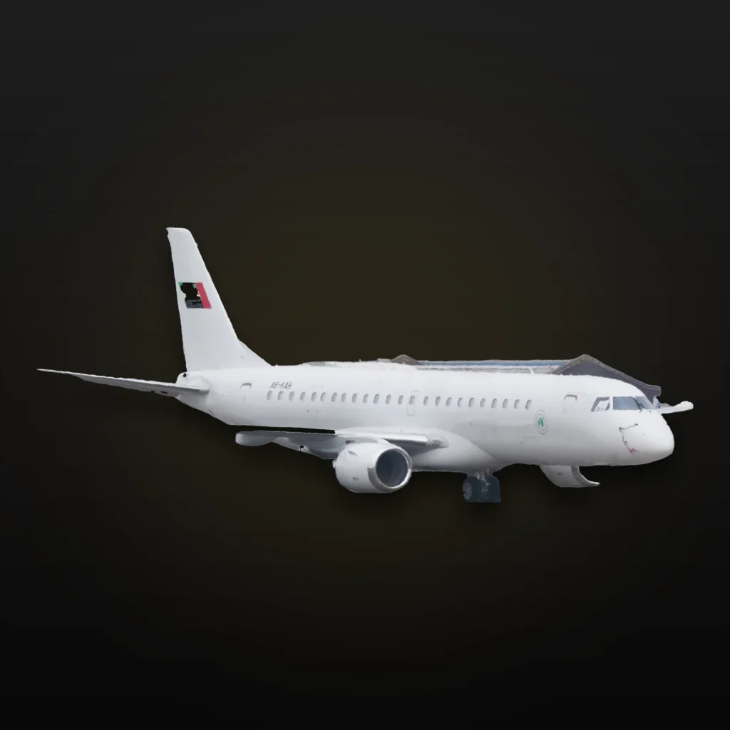 Embraer Lineage 1000E corporate airliner jet, exterior