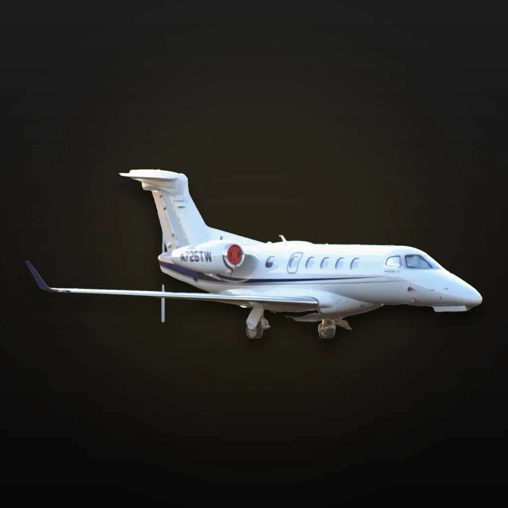 Embraer Phenom 300 light jet, side profile
